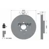 TEXTAR Fren Diski Ön (44022 / Ddf1996c / Df6148 (Adet Fiyat)) - VW Grubu (VW/Audi/Seat/Skoda) TX 92229305