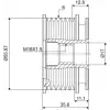 VALEO Alternatör Kasnağı (535 0041 10) - VW Grubu (VW/Audi/Seat/Skoda) 588032