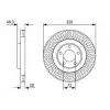 BOSCH Fren Diski Ön (0986479W04) - Ford