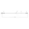 CAVO Fren Hortumu Ön ((465 Mm)) - VW Grubu (VW/Audi/Seat/Skoda) CAVO C800 543B