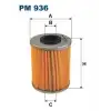 FILTRON Yakıt Filtresi (92x70,5x19,5mm) - Opel PM 936