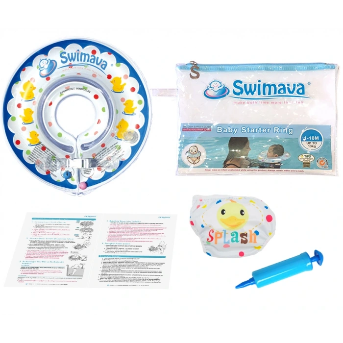 Swimava Mavi Ördek Boyun Simidi Seti