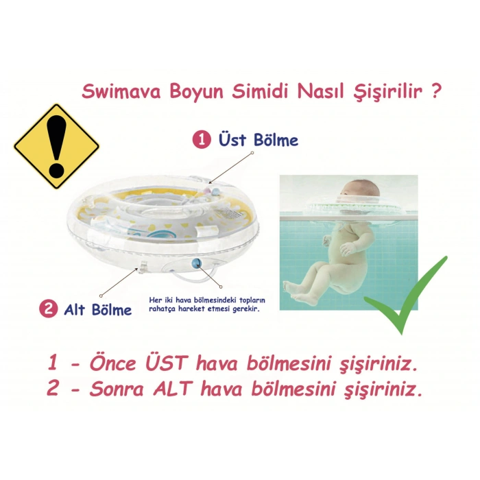 Swimava Sarı Ördek Boyun Simidi