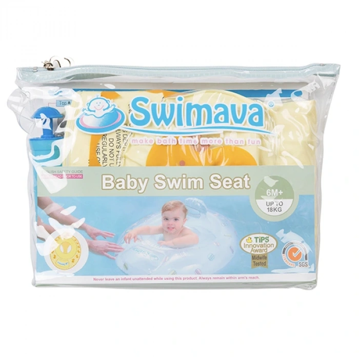 Swimava Sarı Ördek Oturaklı Yüzme Simidi