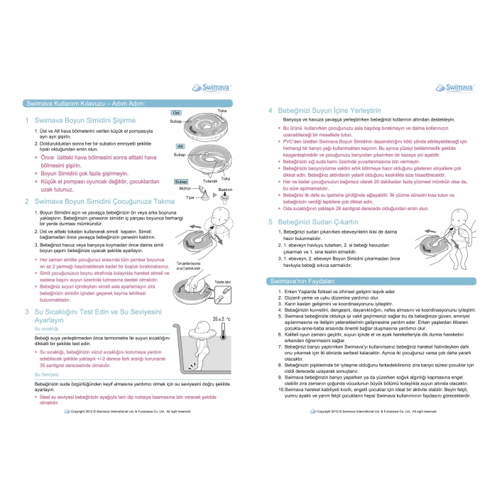 Swimava Tekne Boyun Simidi Seti
