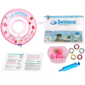 Swimava Çilek Boyun Simidi Seti + Mini Ring ♥