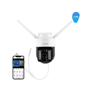 NEUTRON Gece Görüşlü Led Işıklı 360° Dönebilen Alarmlı 3MP PTZ Dış Ortam Güvenlik Kamerası Beyaz