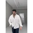 Beyaz Modal cizgili gömlek