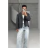 Antrasit yüksek kalite crop ceket