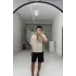 Bej modal kumaş kısa kol gömlek