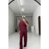 Bordo Premium 2 İplik Boxy Fit Takım.