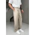 Krem baggy pantolon