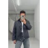 Lacivert yaka kadife ceket