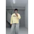 Sarı  crop sweat