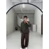 Siyah cizgili  poplin kumaş gömlek