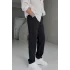 Siyah keten pantolon