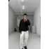 Siyah Premium Boxy Fit Poplin Gömlek