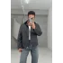 Siyah yaka kadife ceket
