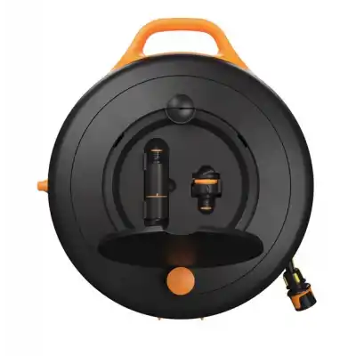 FİSKARS HORTUM MAKARA SETİ S 3/8(9MM) 15M, SİYAH (1071660)