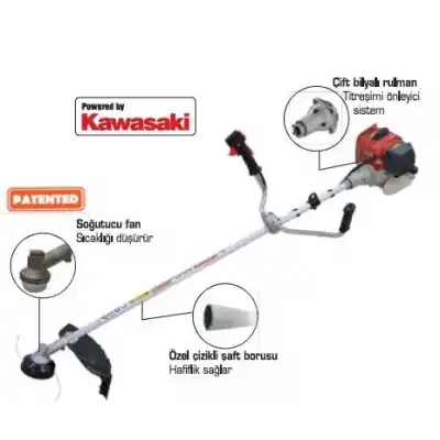 Kawasaki Mikawa X-800 EVO Easy Start Benzinli Yan Tırpan