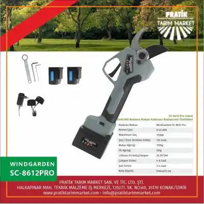 WindGarden SC 8612 Akülü Budama Makası 45 mm