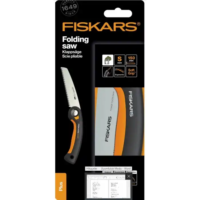 FISKARS PLUS KATLANIR TESTERE SW68 (15cm)