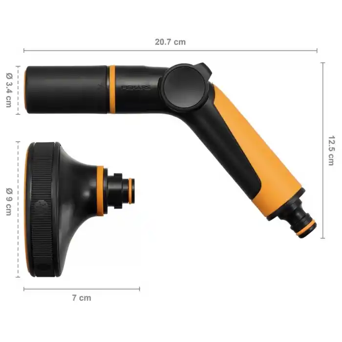 FİSKARS SULAMA TABANCASI VE AYARLANABİLİR BAŞLIK