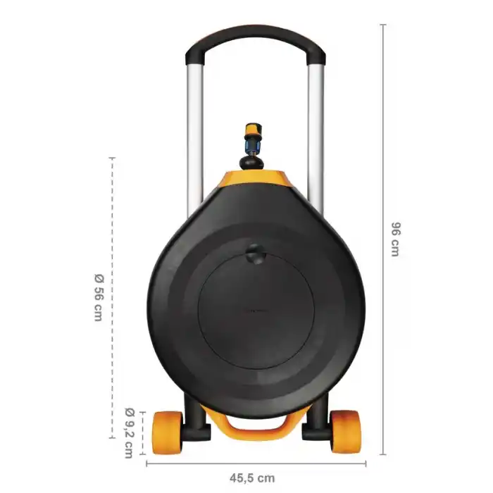 OTOMATİK HORTUM MAKARASI XL 20M+7M TEKERLEKLİ (1/2-13mm)