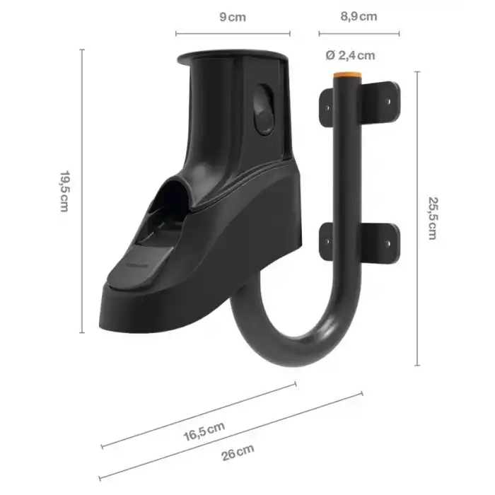 XL HORTUM ARABASI İÇİN DUVAR MONTAJ APARATI