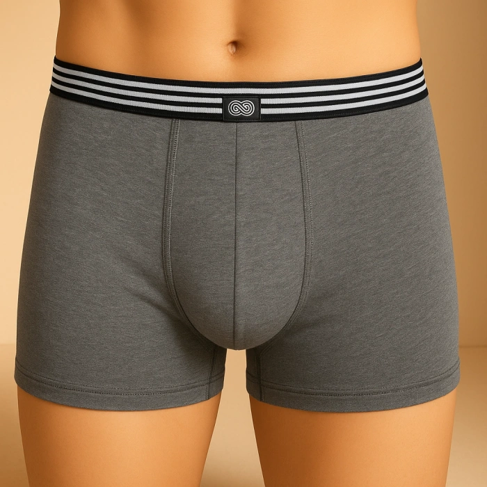 Erkek 3lü Boxer Seti – L Beden (Siyah / Yeşil Desenli / Gri)