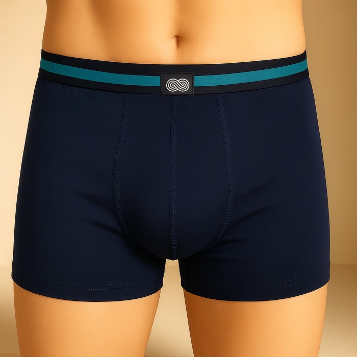 Erkek 3lü Boxer Seti – M Beden (Siyah Yazılı / Lacivert / Bej)