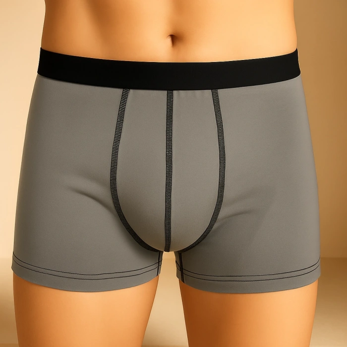 Erkek 3lü Boxer Seti – M Beden (Siyah Yazılı / Lacivert / Bej)