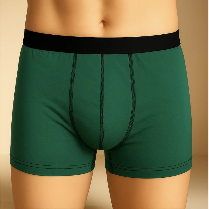 Erkek 3lü Boxer Seti – XL Beden (Renkli Çizgili / Yeşil / Siyah)