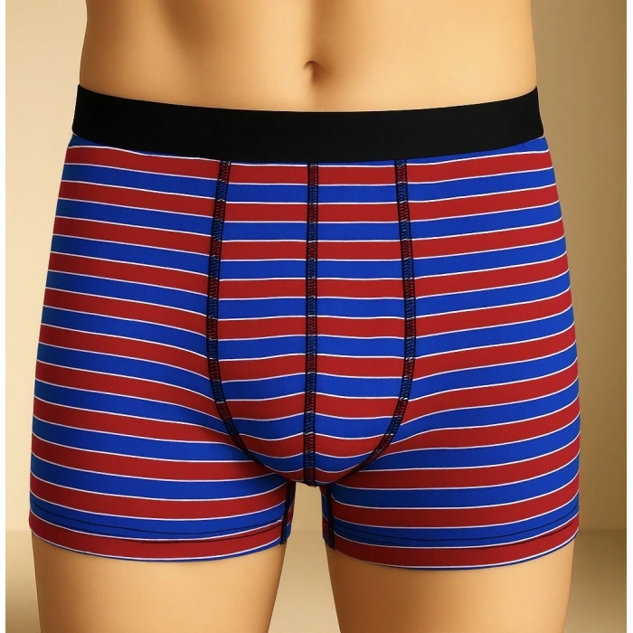 Erkek 3lü Boxer Seti – XL Beden (Renkli Çizgili / Yeşil / Siyah)