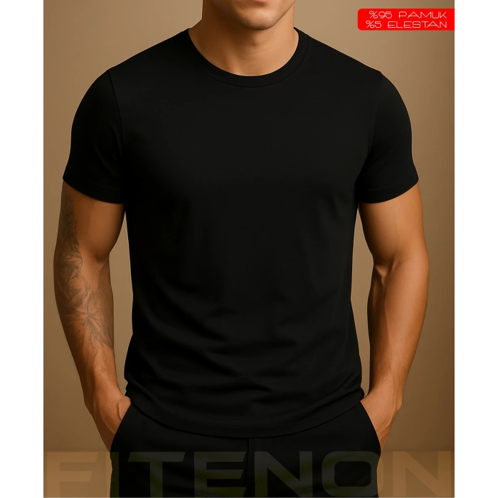 Fitenon Erkek 2’li T-Shirt Seti – (Siyah)