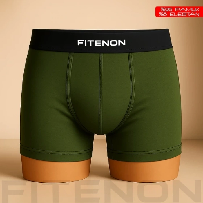Fitenon Erkek 6’lı Boxer Seti – (Lacivert / Bordo / Yeşil)