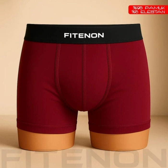 Fitenon Erkek 6’lı Boxer Seti – (Lacivert / Bordo / Yeşil)