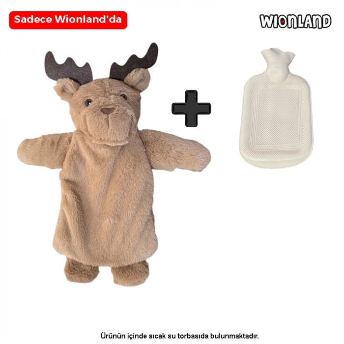 Geyik Peluş Sıcak Su Torbası