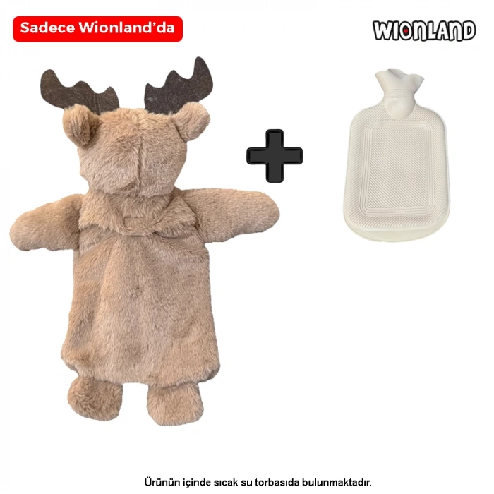Geyik Peluş Sıcak Su Torbası