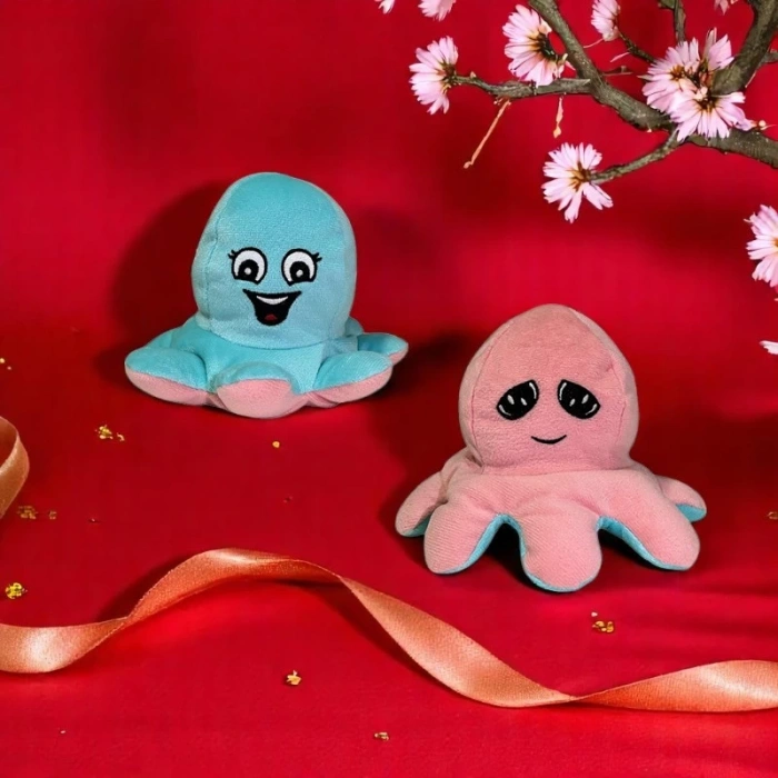 Mavi Pembe Mood Ahtapot Peluş