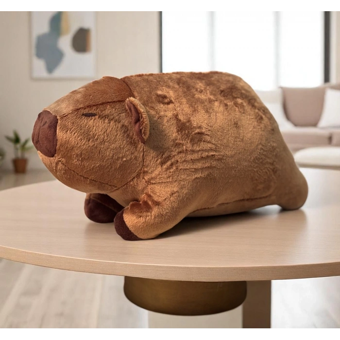 Uzanan Kapibara Peluş Yastık