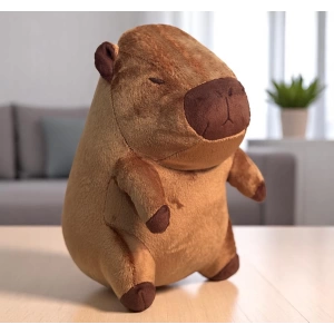 Oturan Kapibara Peluş Yastık