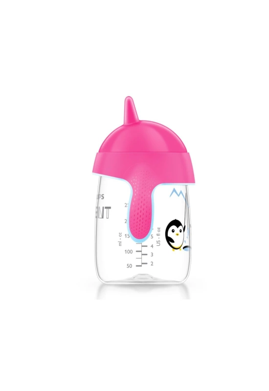 Avent Yeni Penguen Damlatmaz Bardak - 18m+ 12 340 ml - Pembe