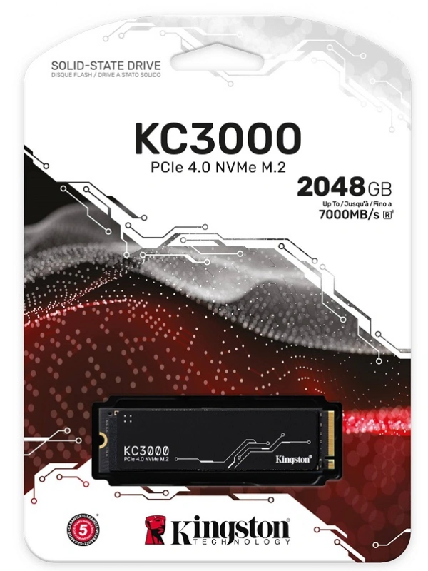 2TB KINGSTON KC3000 M.2 NVMe PCIe 4.0 SKC3000D/2048G 7000/7000MB/s
