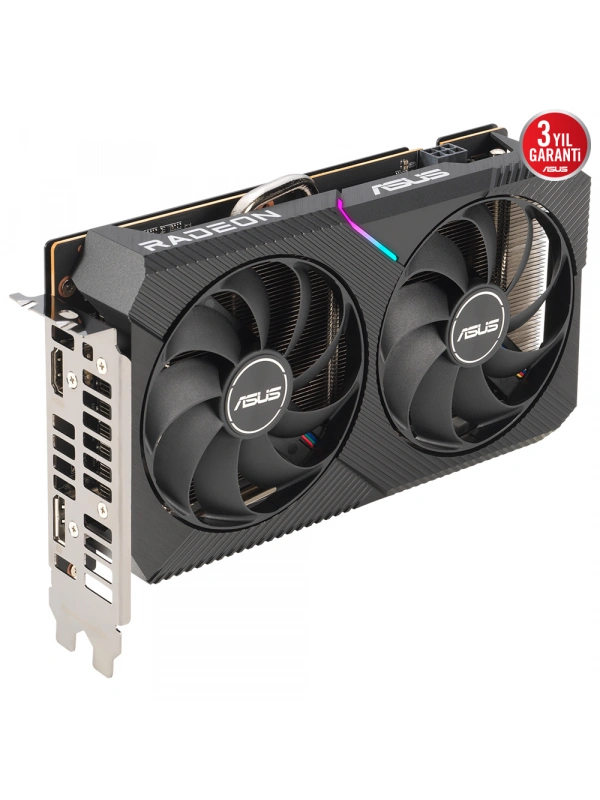 ASUS DUAL-RX6500XT-O4G 4GB GDDR6 HDMI DP 64BİT