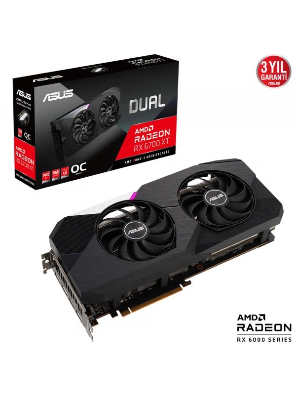 ASUS DUAL-RX6700XT-O12G 12GB GDDR6 HDMI DP 192Bit