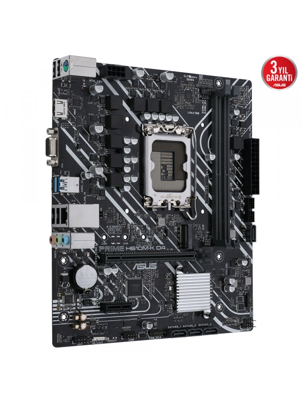 ASUS PRIME H610M-K D4 DDR4 3200(OC) HDMI DP M.2 mATX 1700p
