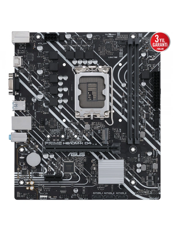 ASUS PRIME H610M-K D4 DDR4 3200(OC) HDMI DP M.2 mATX 1700p