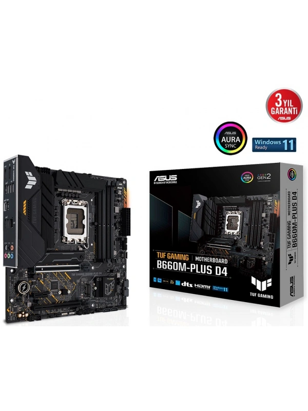 ASUS TUF GAMING B660M-PLUS D4 DDR4 5333Mhz (OC) HDMI DP 1700p