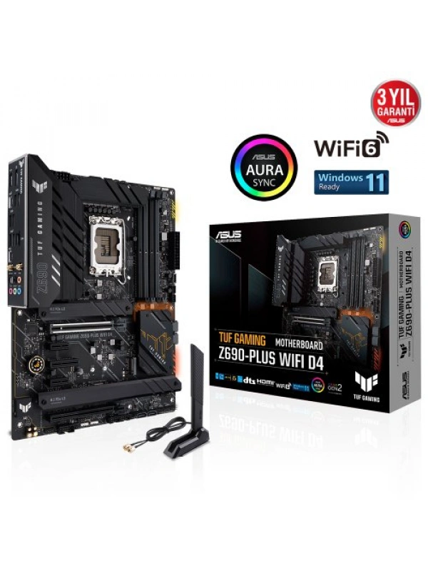ASUS TUF GAMING Z690-PLUS WIFI D4 5333Mhz(OC) HDMI DP M.2 ATX 1700p